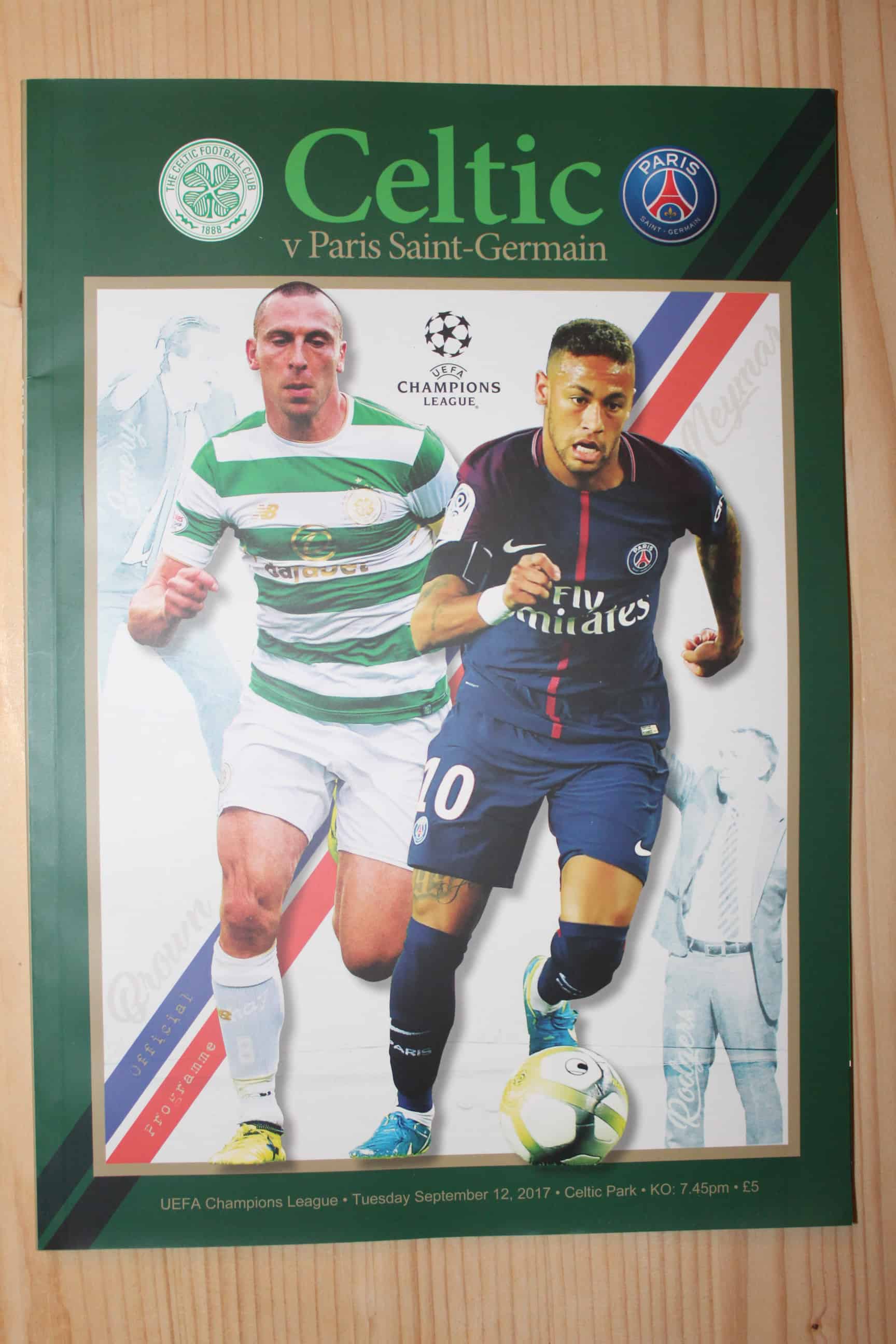 Celtic (Glasgow) FC v Paris St Germain (P.S.G)